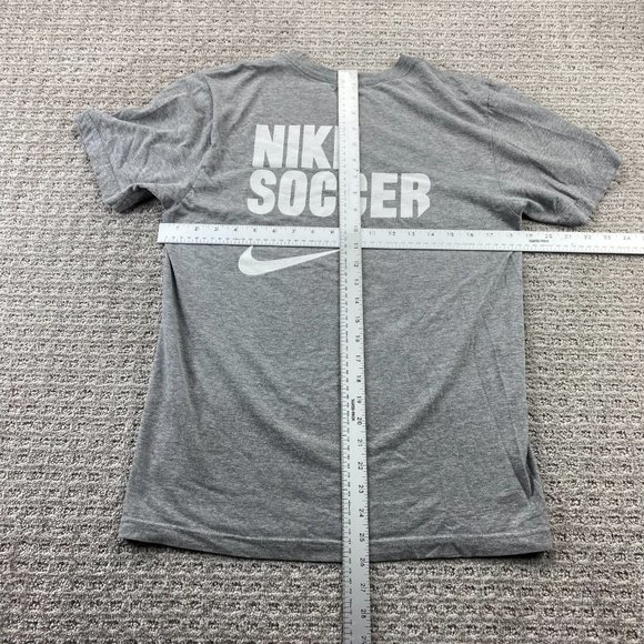 Nike Ohio State Soccer Shirt Men Small S Gray Regular Fit Spell Out Swoosh Tee - Picture 6 of 9